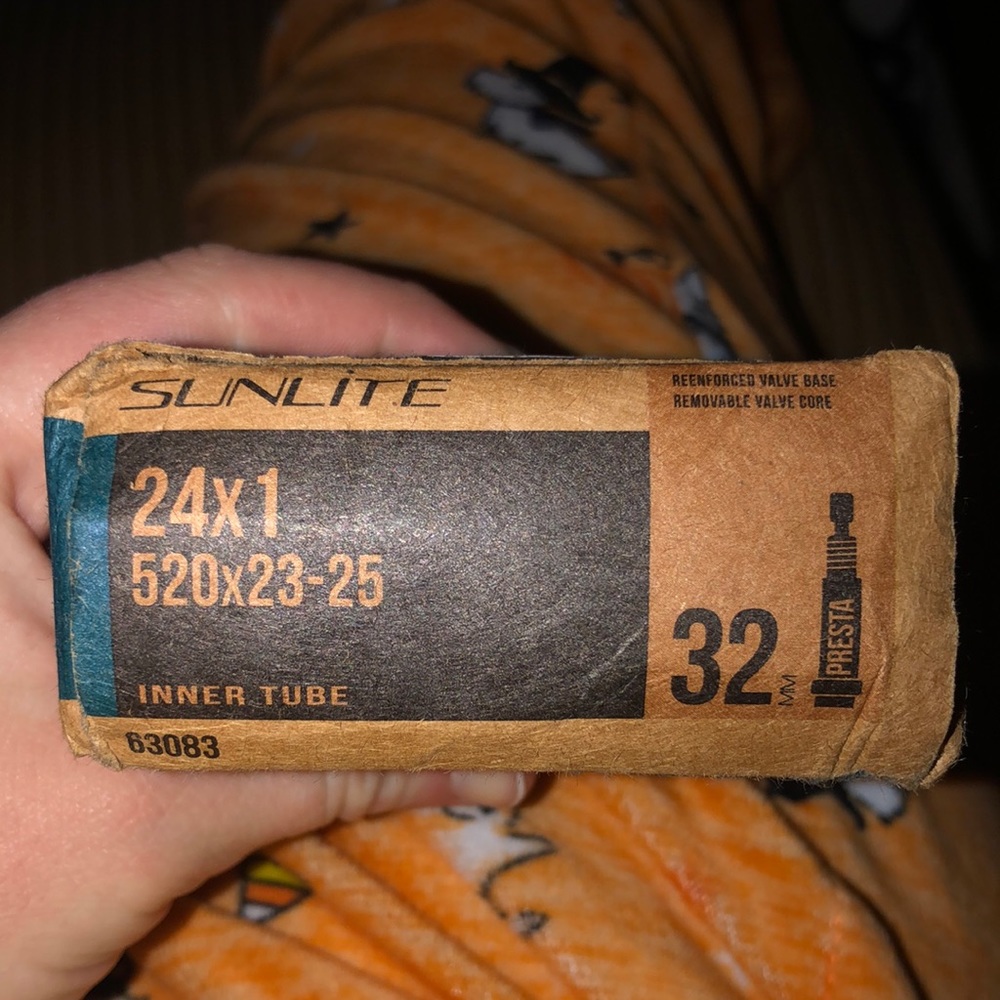 Brand new sunlite road bike tube 24”